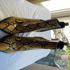 Snakeskin Booties